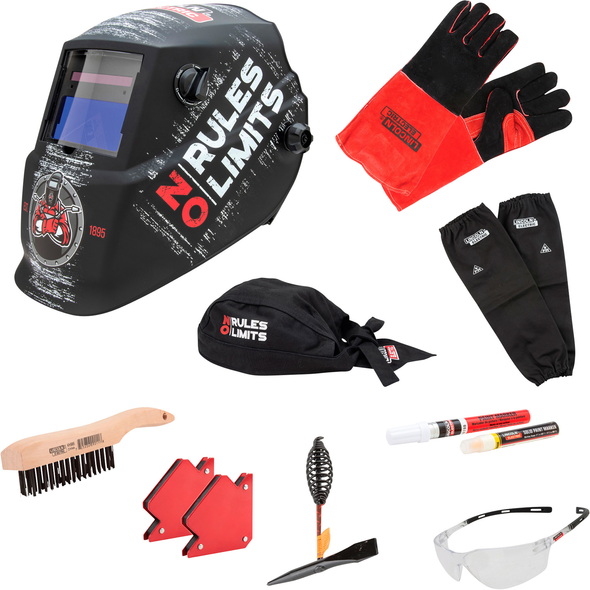 Lincoln Electric Experts Auto-Darkening Welding Helmet Kit, No Rules No Limits, Model# K5431-1